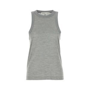 Carven Women Grey Silk Tank Top